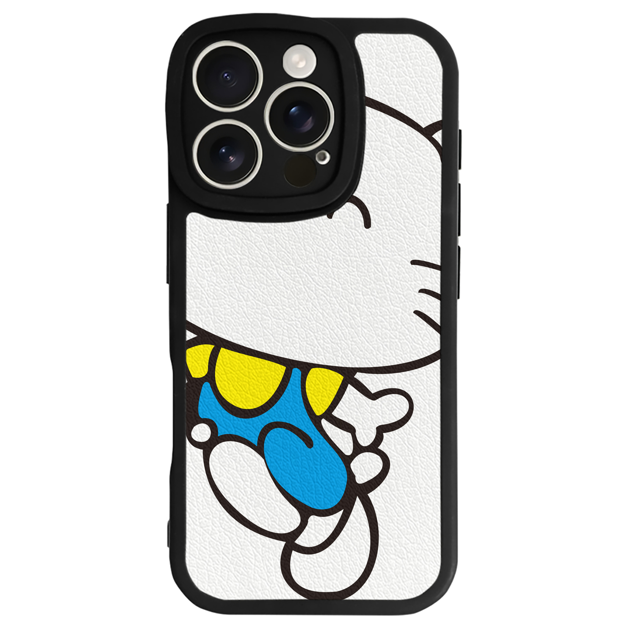 （画像用） Hello Kitty ハローキティ 【iPhone 16シリーズ対応】シリコンスマホケース（レザー調） 材質：シリコン